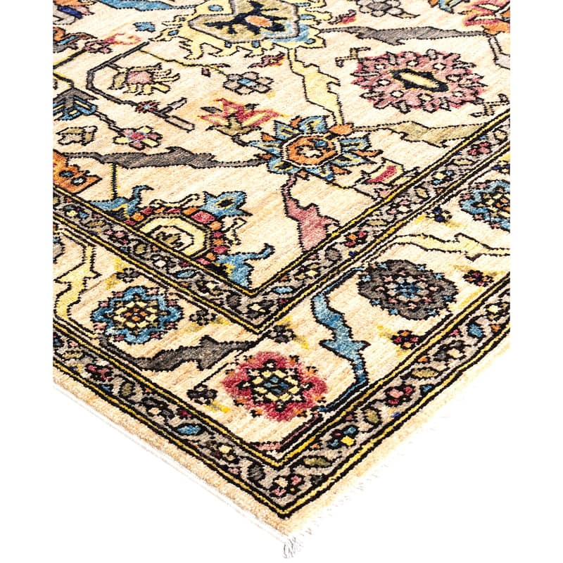 Serapi One-of-a-Kind Hand-Knotted Area Rug - Ivory - 4' 0" x 5' 11"