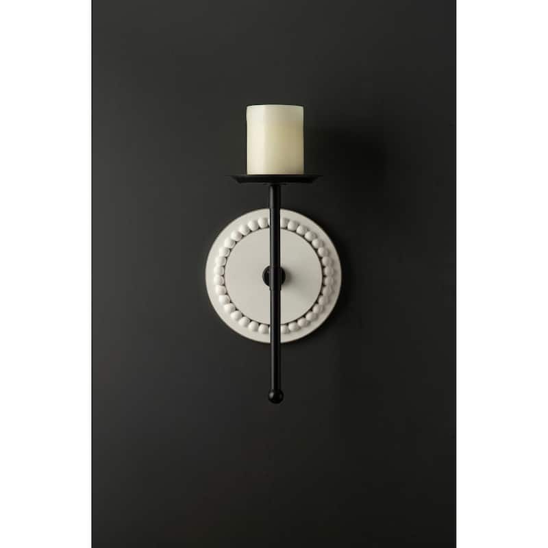 Kate and Laurel Letta Wood/Metal Sconce