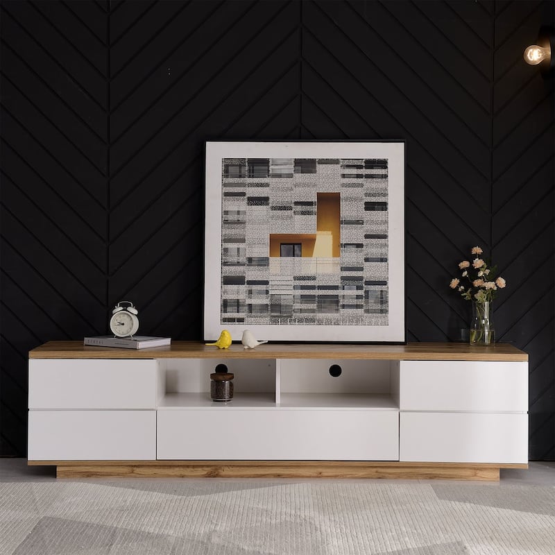 80" MDF Modern TV stand - 70.80" x 15.00"