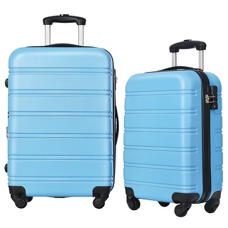 Luggage Sets of 2 Piece Hardside Expandable Luggage Suitcase 20 24 Light Blue Bed Bath Beyond 38203961