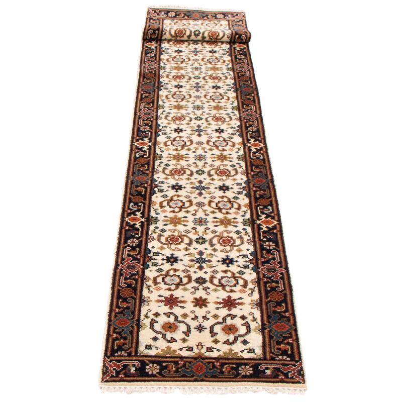 ECARPETGALLERY Hand-knotted Serapi Heritage Cream Wool Rug - 2'7 x 15'8