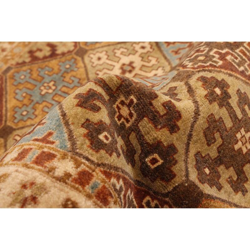 ECARPETGALLERY Hand-knotted Jamshidpour Dark Brown Wool Rug - 3'8 x 5'10