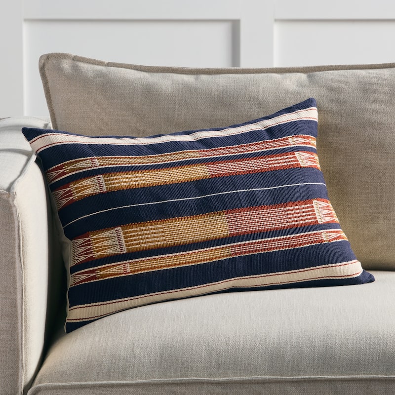 Iman Tribal Navy/ Cream Pillow