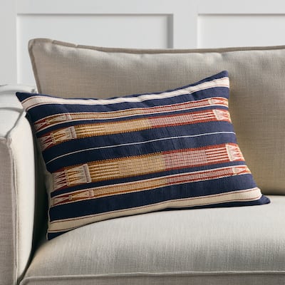 Iman Tribal Navy/ Cream Pillow
