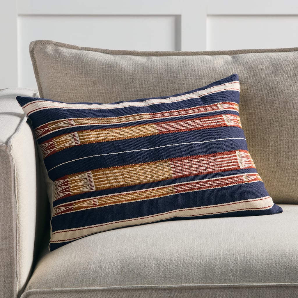 Iman Tribal Navy/ Cream Pillow