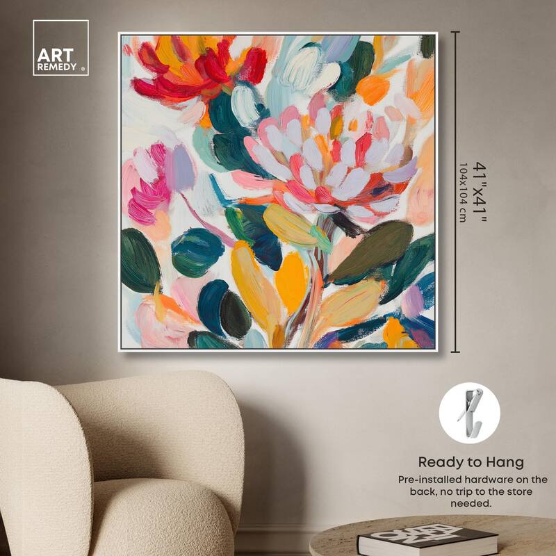 Lively Flora II Canvas by Art Remedy
