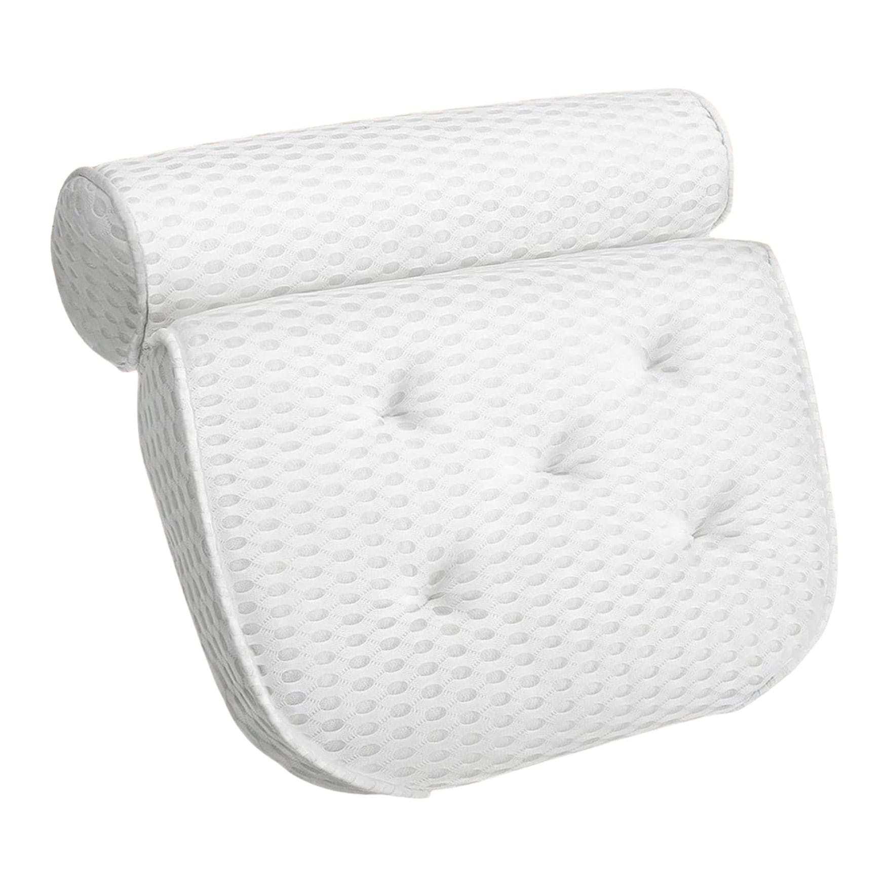 Quick-Dry Neck Shoulder & Back Support Bath Pillow - White - 14