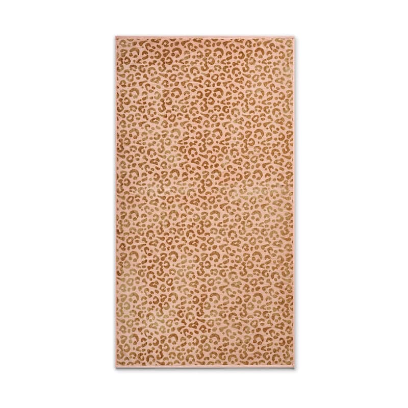 Caro Home Leopard Beach Towels - 36 x 68