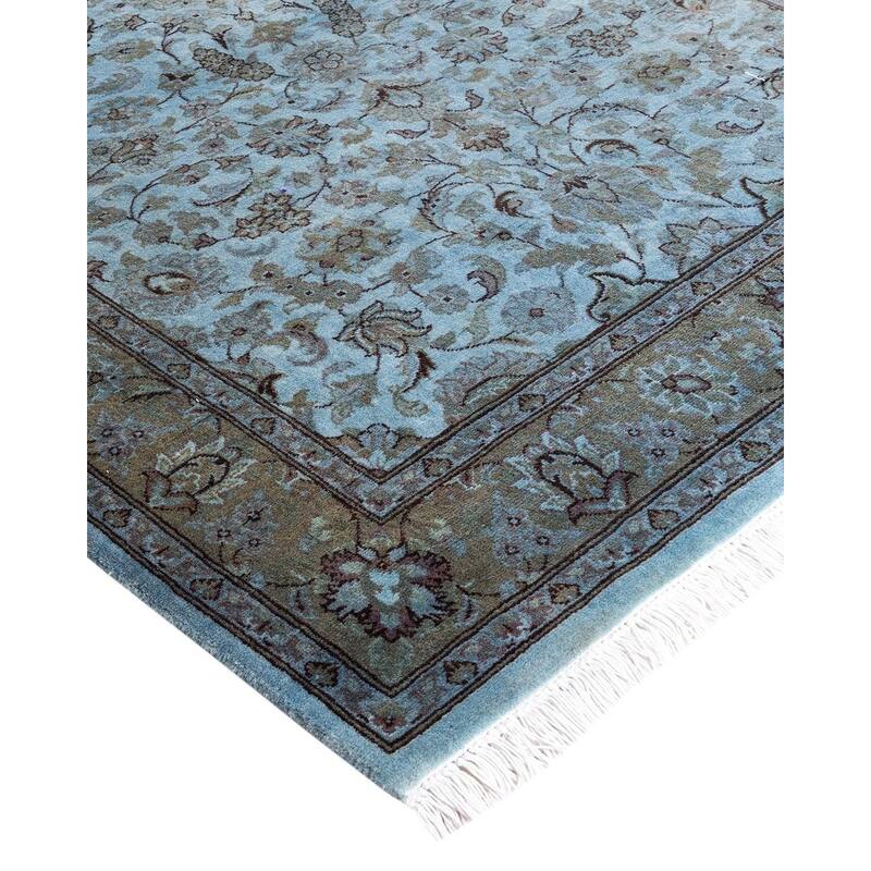 Overdyed, One-of-a-Kind Hand-Knotted Area Rug - Gray - 3' 2" x 5' 2"