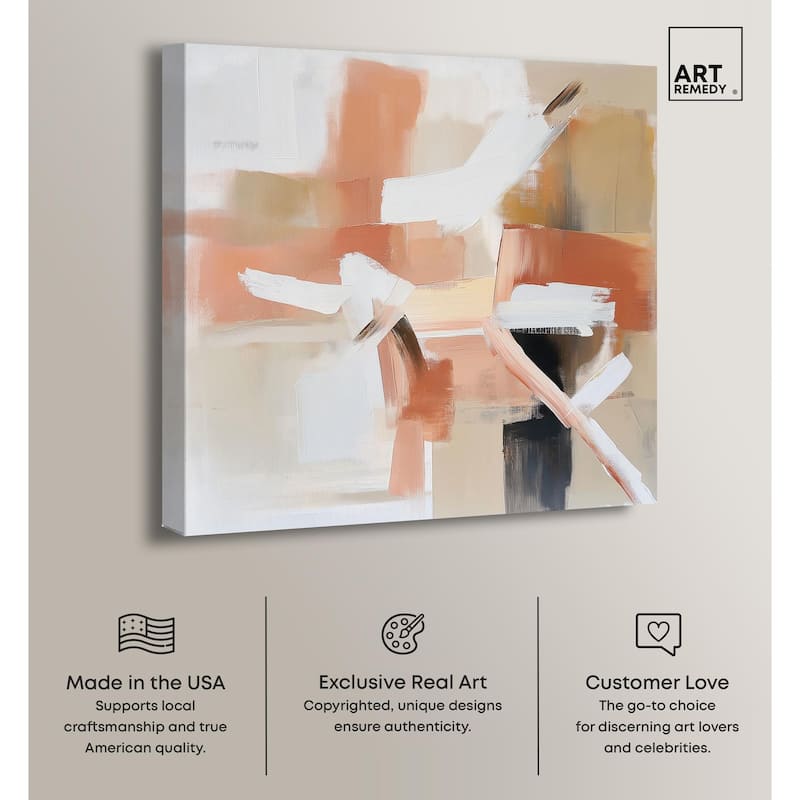 Rose and Rust II Canvas by Art Remedy, Gallery Wrapped
