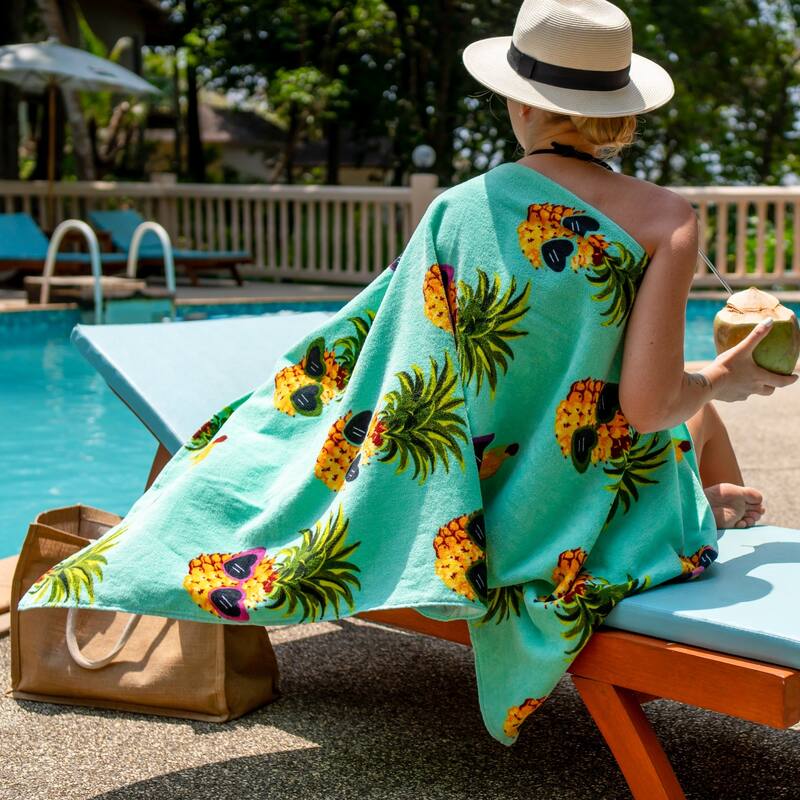 Arkwright Cotton Printed Novelty Beach Towel - 30x60 Inches