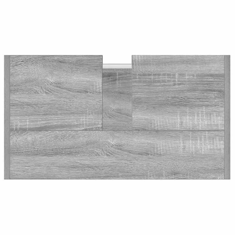 vidaXL Bathroom Cabinet Gray Sonoma 23.6"x13"x23.6" Engineered Wood - 23.6" x 13" x 23.6"