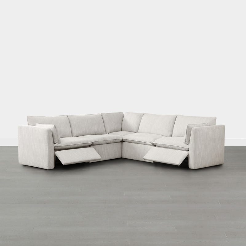 Cypress 107"W Power Reclining Sectional Sofa Couch