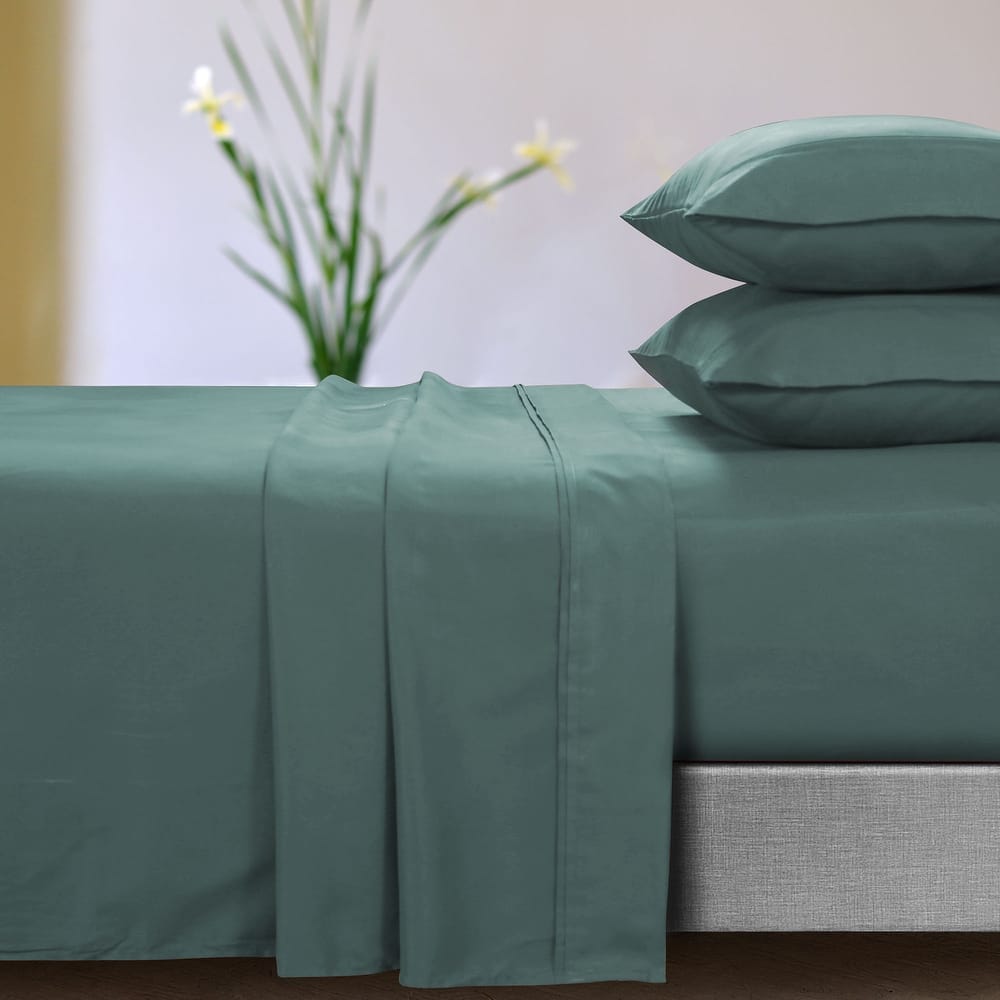 Super Soft Extra Deep Pocket Bed Sheet Set with Oversize Flat
