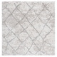 preview thumbnail 13 of 53, SAFAVIEH Berber Shag Hessie Moroccan Rug 5'1" Square - Cream/Light Grey - Square