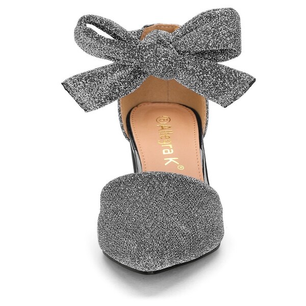 glitter lace up pumps