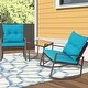 preview thumbnail 30 of 44, Pheap Outdoor 3-piece Rocking Wicker Bistro Set by Havenside Home