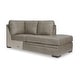 preview thumbnail 10 of 16, Signature Design by Ashley Amuleto Brown 2-Piece Sectional with Chaise - 124"W x 86"D x 40"H