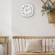 preview thumbnail 6 of 6, La Crosse Clock 404-3428 11 inch Sylvie MDF Analog Quartz Wall Clock