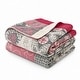 preview thumbnail 5 of 24, 100% Cotton Jacquard Throw Blanket, Paisley Floral Breathable Lightweight Soft Bed Sofa Blanket