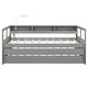 preview thumbnail 13 of 18, Merax Twin XL Wood Daybed with 2 Trundles, 3 Storage Cubbies, 1 Light for Free and USB Charging Design