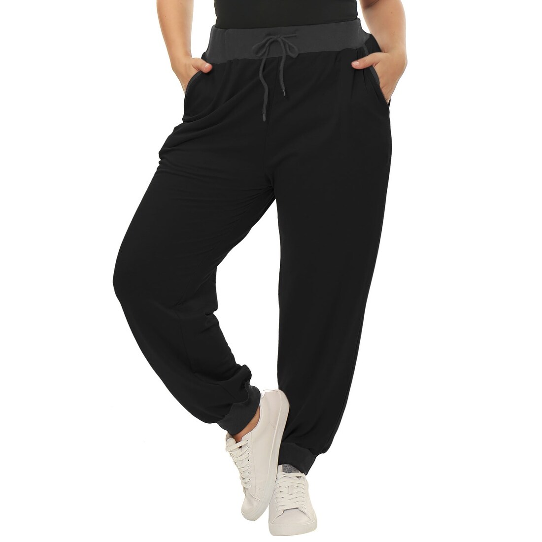 Womens plus jogger pants clearance