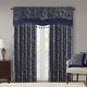 preview thumbnail 15 of 35, Madison Park Aubrey Jacquard Window Rod Pocket Valance with Beads - 50 x 18"