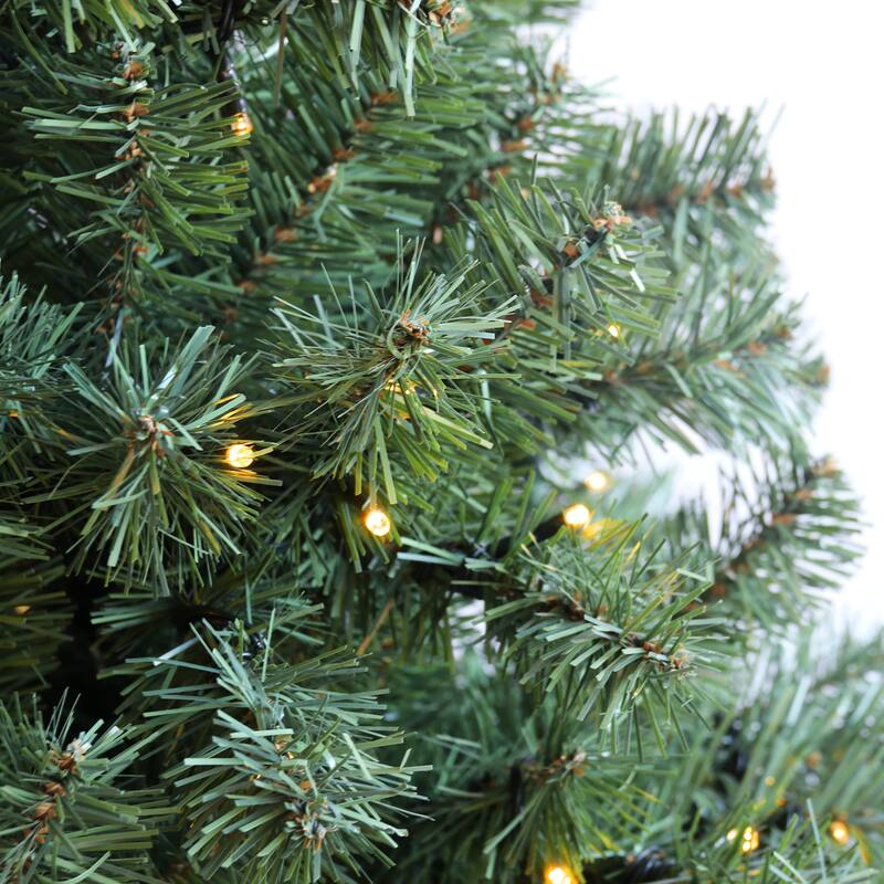 6FT Pre-Lit Artificial Christmas Tree with Metal Stand