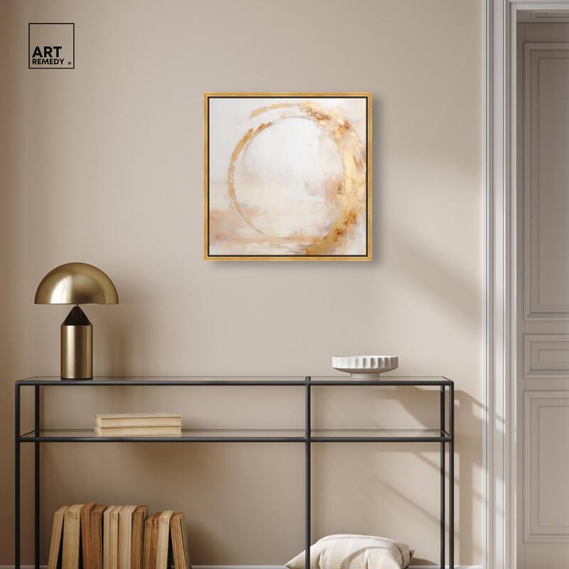 Golden Orb II Canvas by Art Remedy