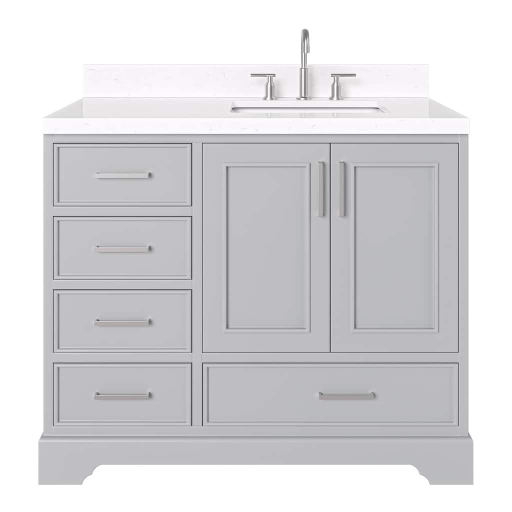 Ariel M042SRCQRVO Stafford 42" Free Standing Single Basin Vanity Set