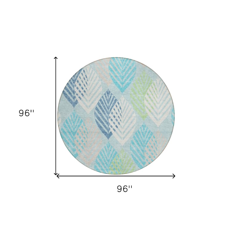 HomeRoots Floral Transitional Rectangle Outdoor Rug