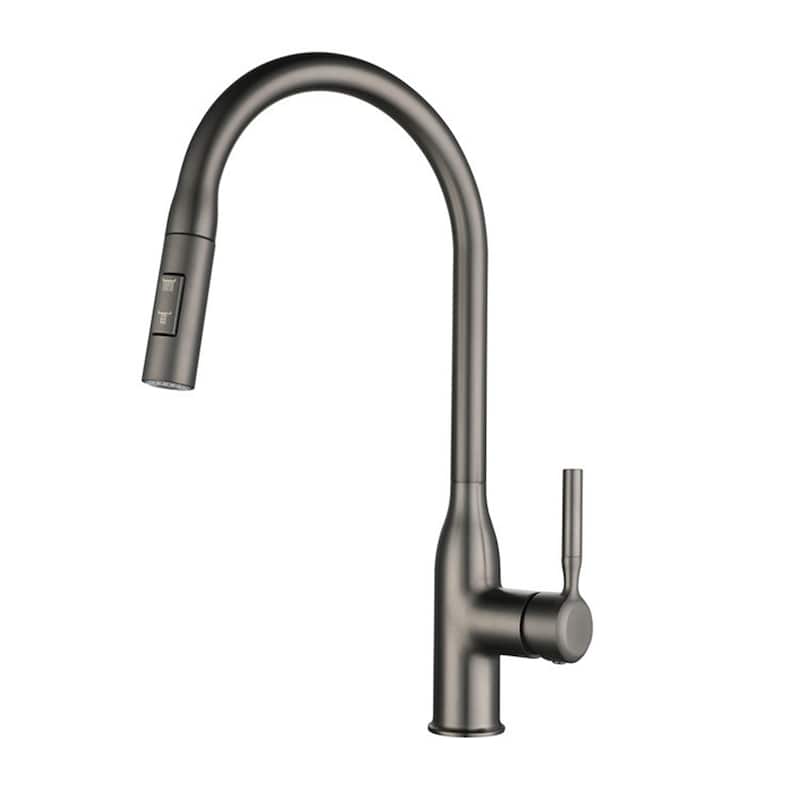CB HOME Gold/Black/Sliver Kitchen Faucet, 17'' Kitchen Sink Faucet, Faucet for Kitchen Sink with Pull Down Sprayer, Two Function