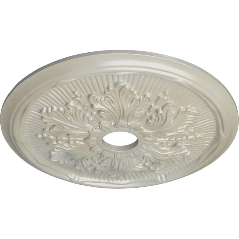 23 3/4"OD x 3 5/8"ID x 1 7/8"P Luton Leaf Ceiling Medallion