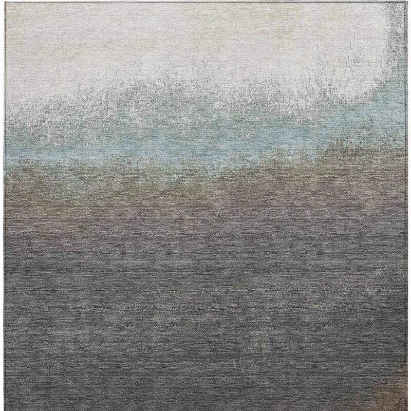 HomeRoots Ombre Transitional Rectangle Outdoor Rug