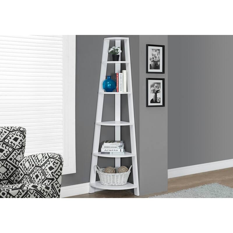 5 Tier Corner Bookshelf