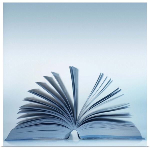 "close-up of an open book" Poster Print