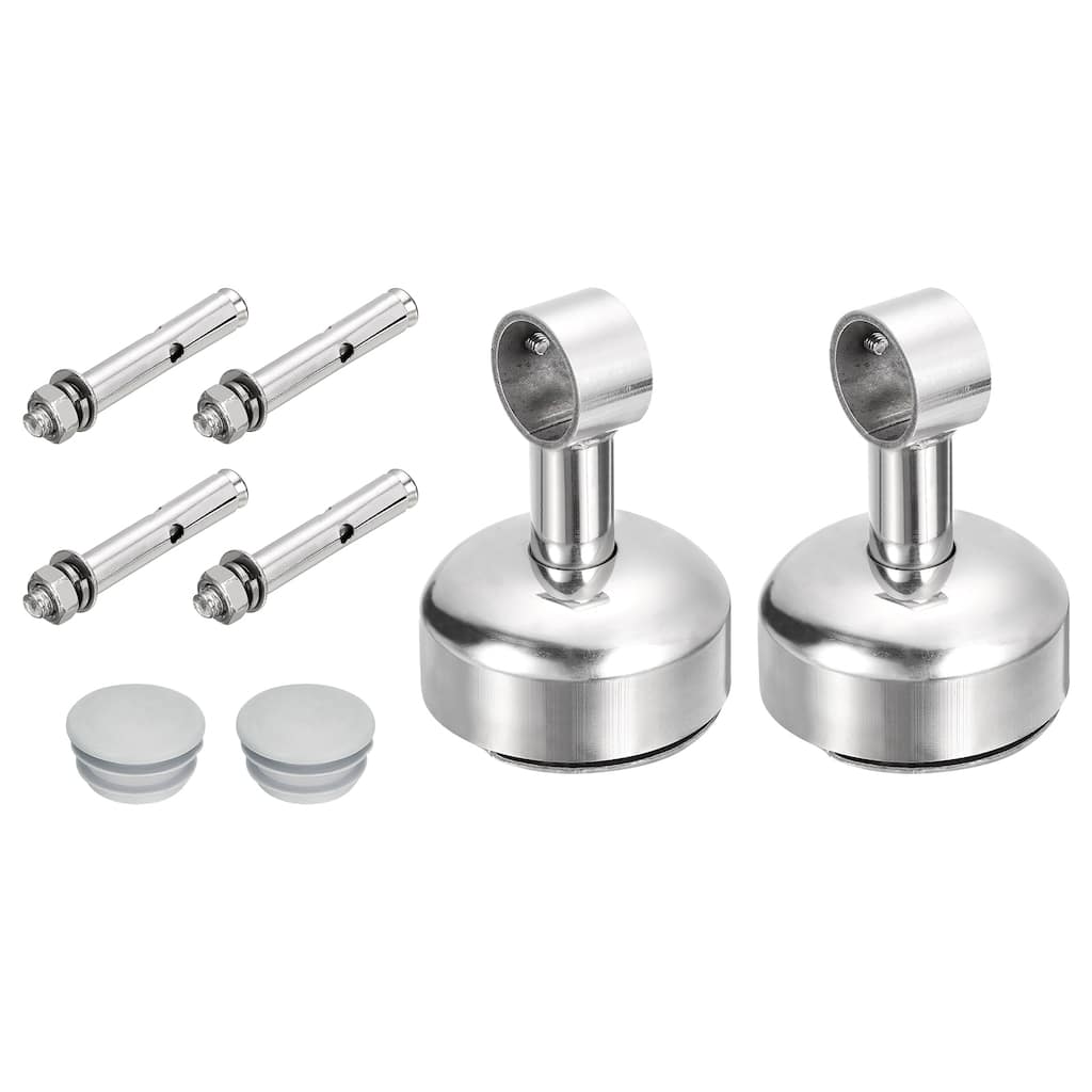 2 Set Ceiling Mount Curtain Rod Bracket