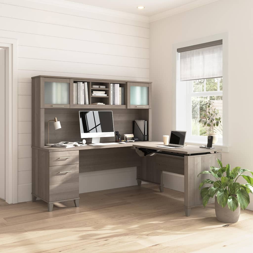 Bush Home Somerset 72W 3 Position Sit to Stand Desk