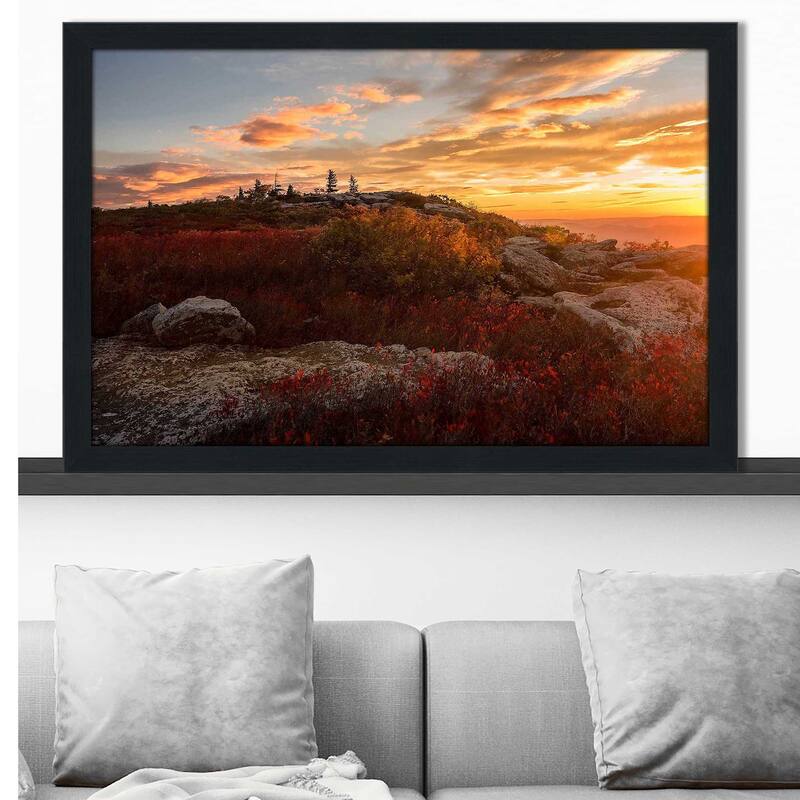 "Sunrise in Fall II (Horizontal)" Print on Acrylic