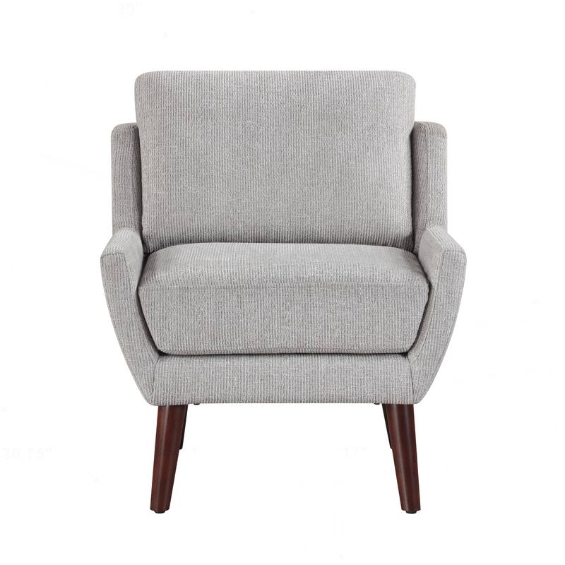 Comfortable Contemporary Accent Chair with Durable Upholstery and Solid Wood Legs