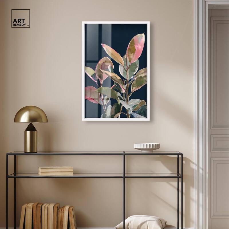Fuchsia Frond II Shadowbox by Art Remedy