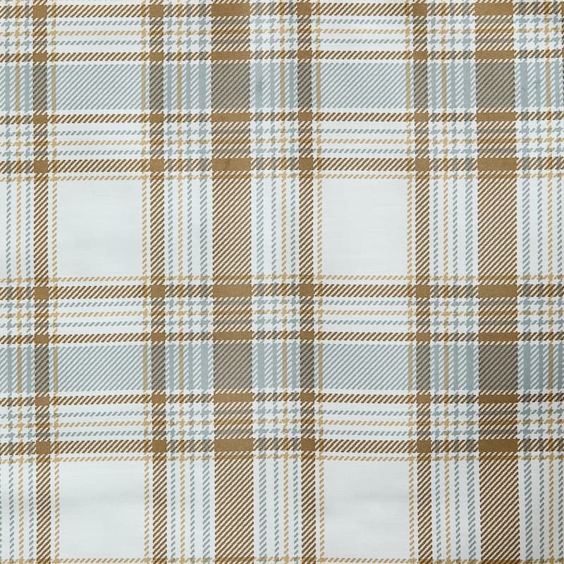 Eddie Bauer Ashland Plaid Cotton Brown Reversible Comforter Set