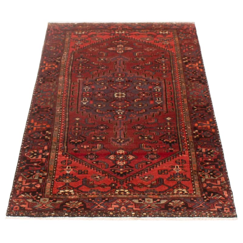 ECARPETGALLERY Hand-knotted Andelz Red Wool Rug - 3'11 x 6'11