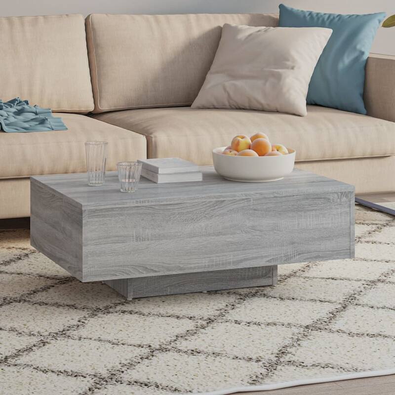 vidaXL Coffee Table Engineered Wood 33.5 x 21.7 x 12.2 in