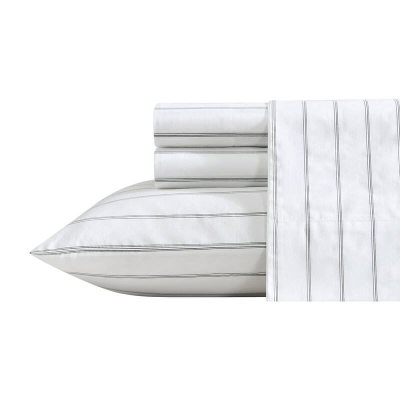 Nautica Cotton Percale Deep Pocket Bed Sheet Sets - Full - Skippers Island Green