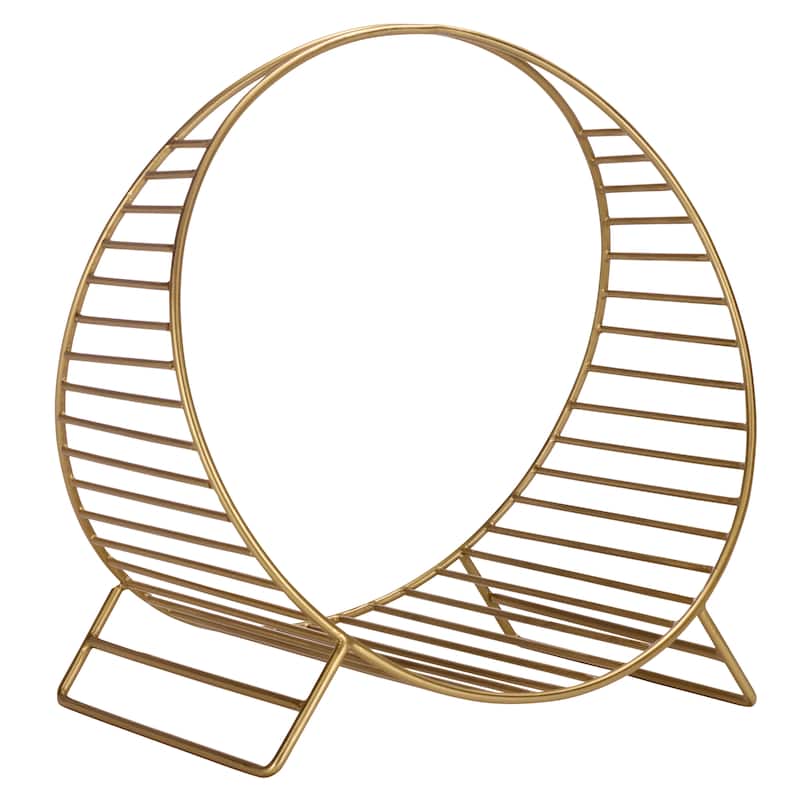 SEI Furniture Torryann Metal Log Holder - 18"W x 12"D x 18"H