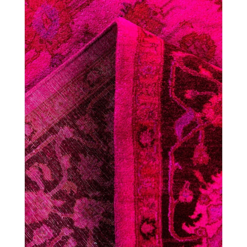 Contemporary Overdyed Wool Hand Knotted Area Rug - 6' 2" x 9' 1"