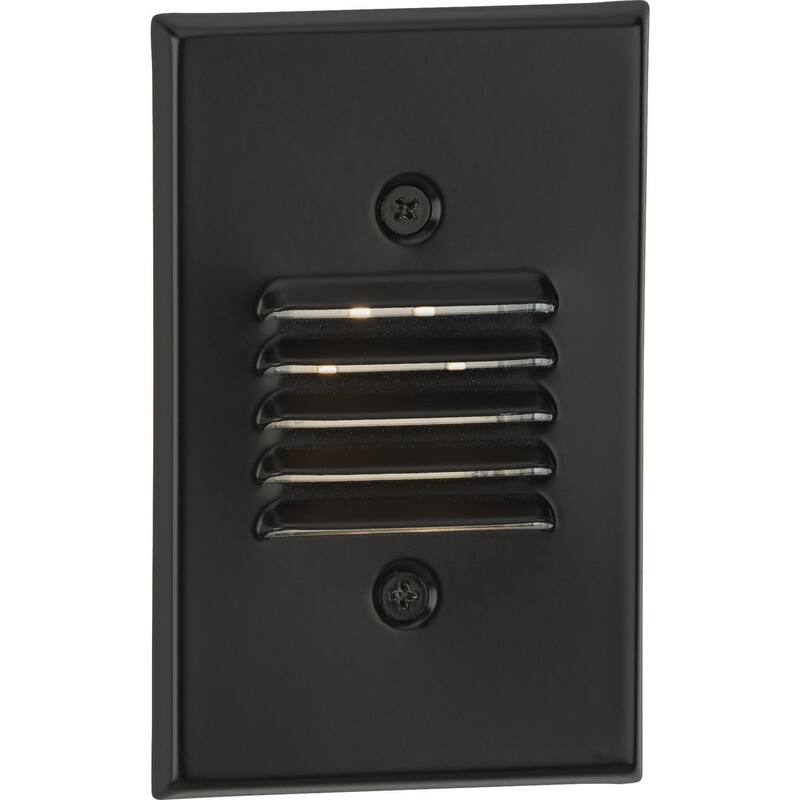 LED Indoor Outdoor Antique Bronze Integrated LED Wall or Step Light - 3.125 in x 1.875 in x 4.875 in