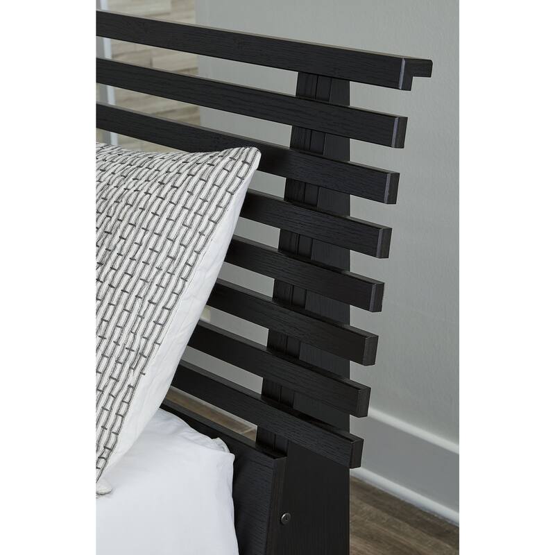 Signature Design by Ashley Danziar Black Slat Headboard - Queen