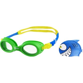 Storm Lil Swimmer Swim Cap and Goggles Set